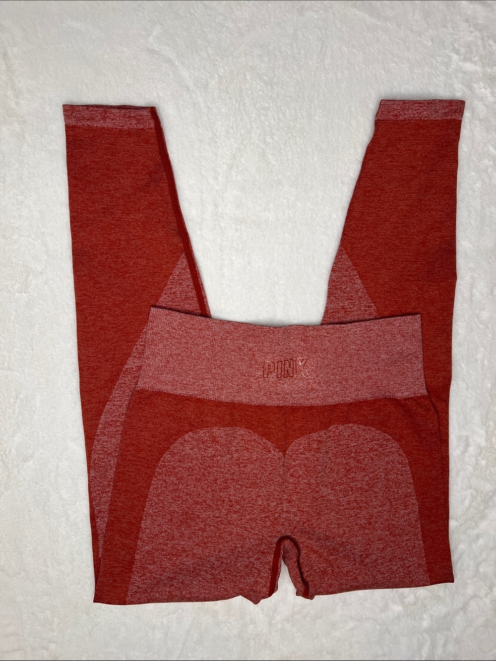 Victoria's Secret PINK Seamless Workout Leggings Size S in Heathered Rust